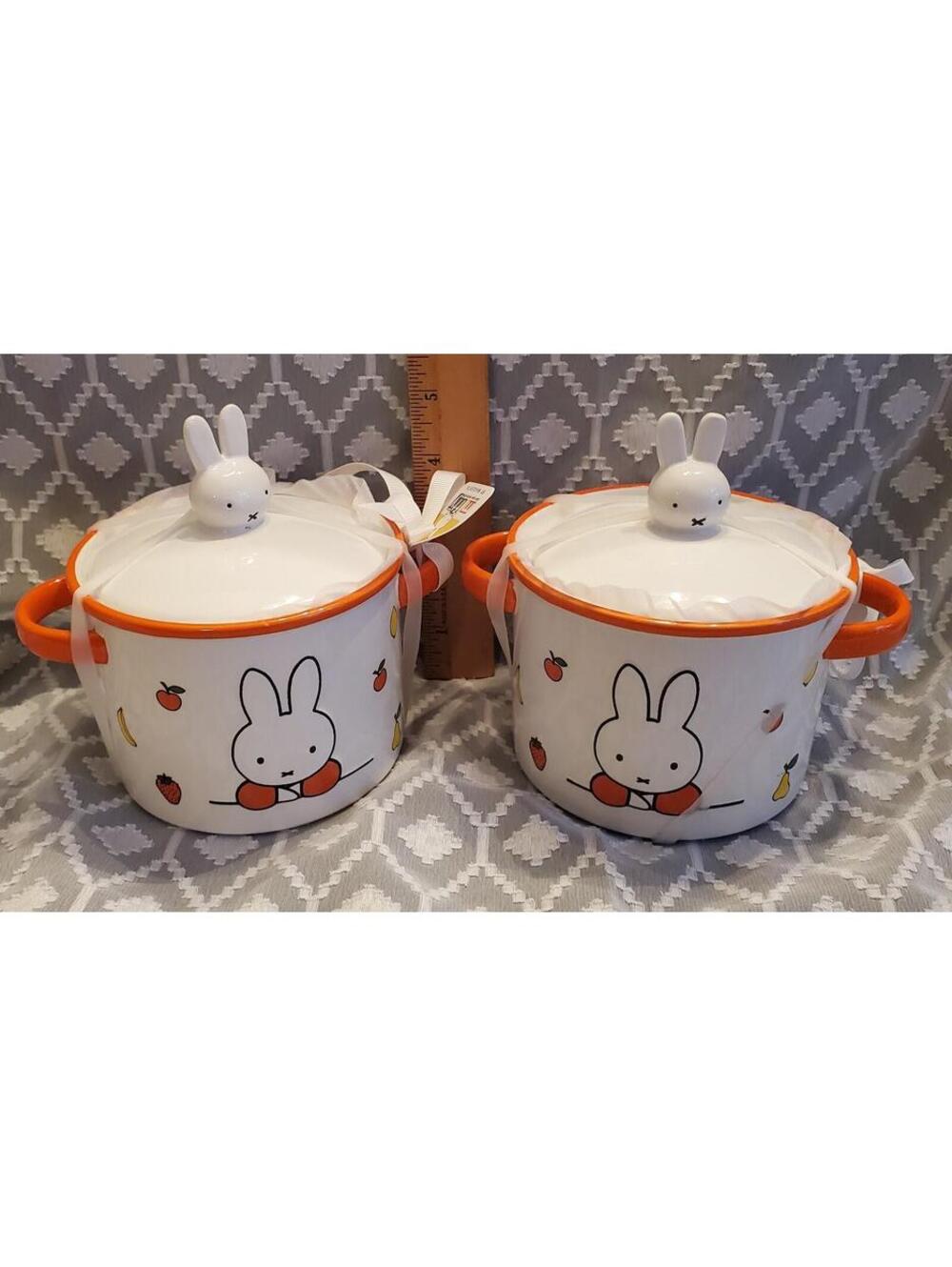 Miffy Orange Covered Dish